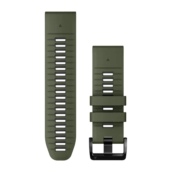 QuickFit 26 Watch Bands Moss/Graphite Silicone