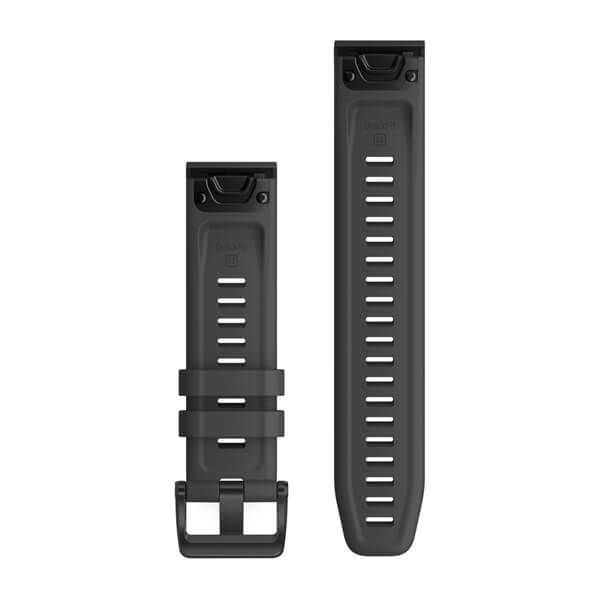 QuickFit Band 22mm Slate Gray Silicone with Black Hardware — фото 2