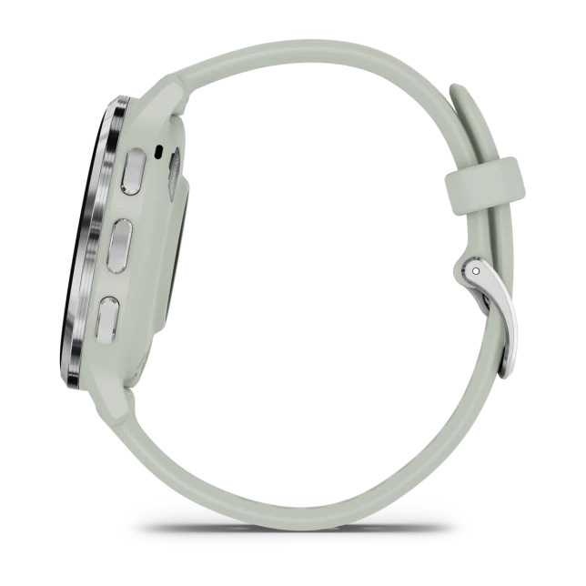 Venu 3S Silver Stainless Steel Bezel with Sage Gray Case and Silicone Band — фото 8