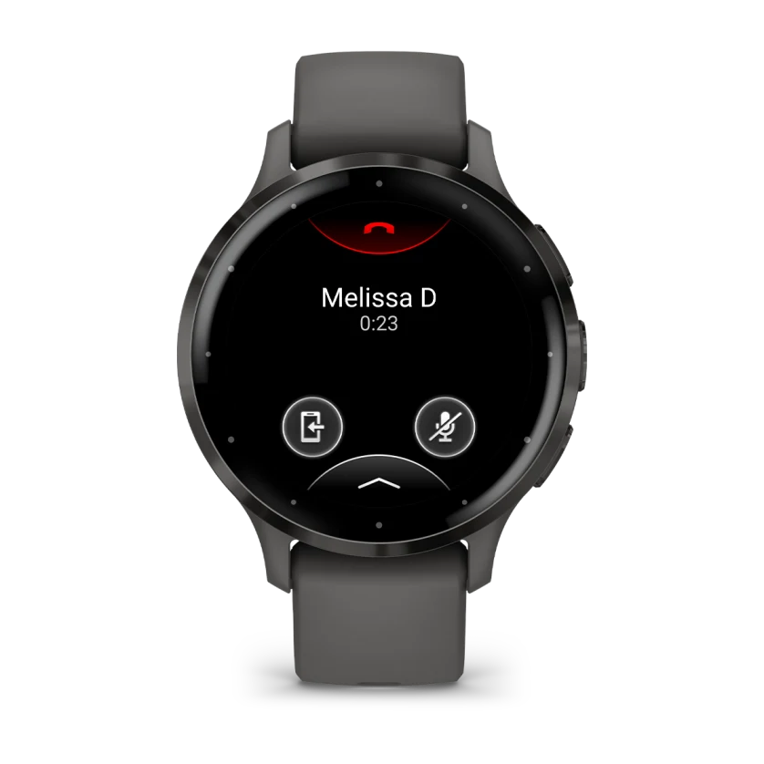 Venu 3S Slate Stainless Steel Bezel with Pebble Gray Case and Silicone Band — фото 2