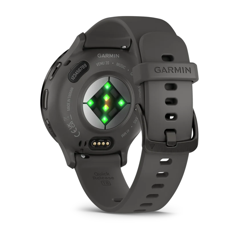 Venu 3S Slate Stainless Steel Bezel with Pebble Gray Case and Silicone Band — фото 7