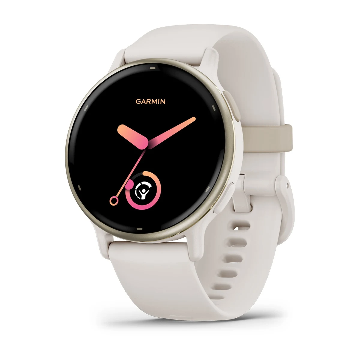 Vivoactive 5 Cream Gold Aluminum Bezel with Ivory Case and Silicone Band