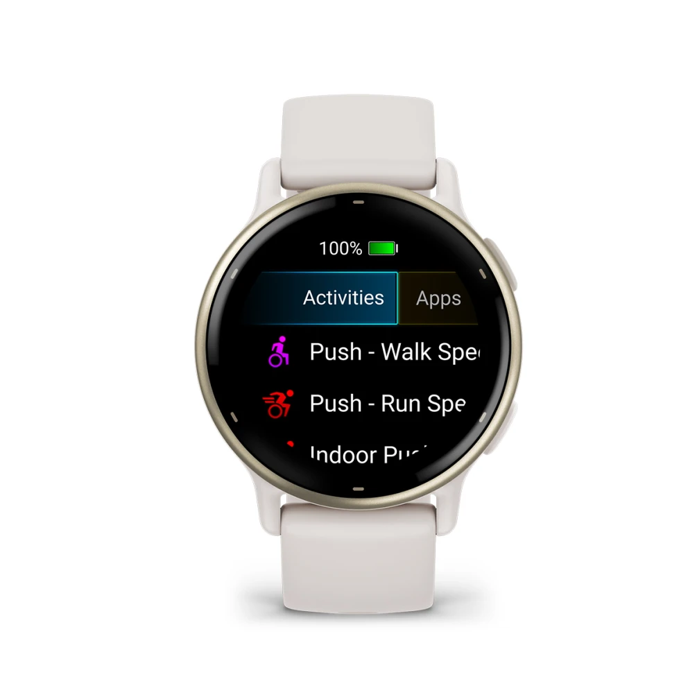 Vivoactive 5 Cream Gold Aluminum Bezel with Ivory Case and Silicone Band — фото 6
