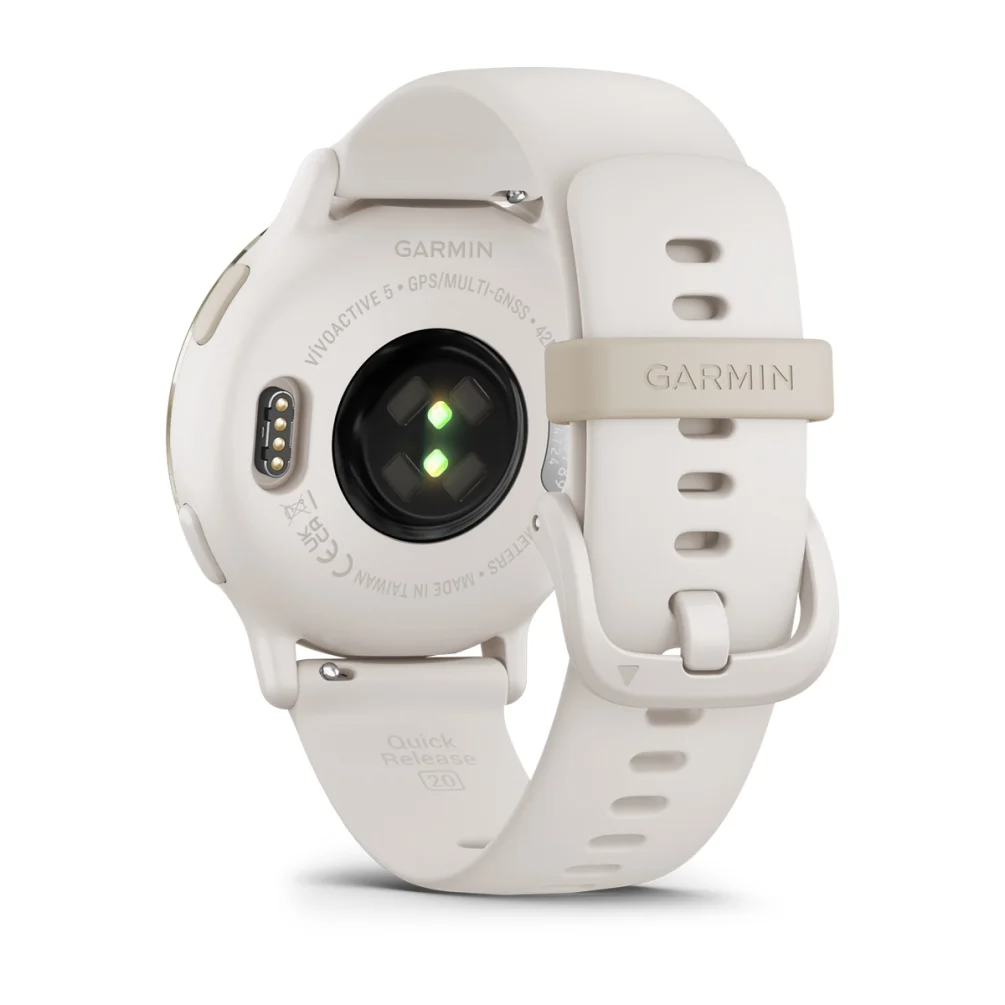 Vivoactive 5 Cream Gold Aluminum Bezel with Ivory Case and Silicone Band — фото 7