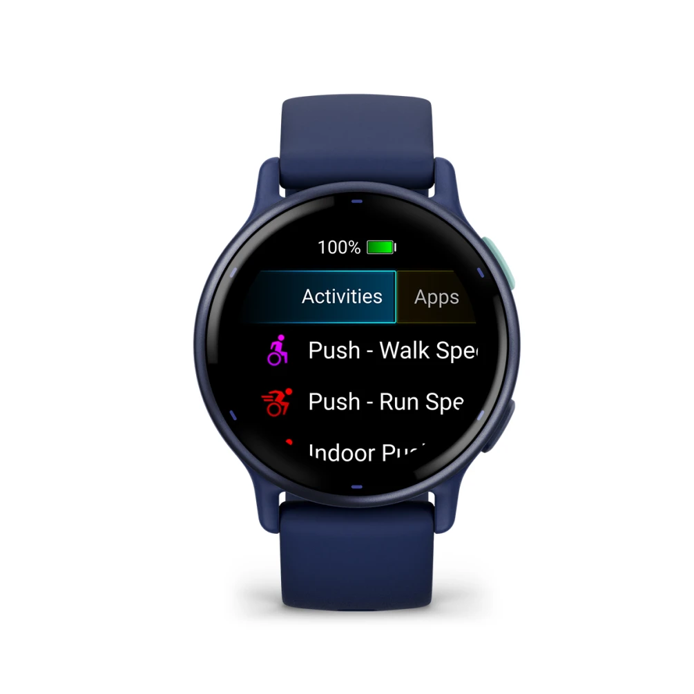 Vivoactive 5 Metallic Navy Aluminum Bezel with Navy Case and Silicone Band — фото 6