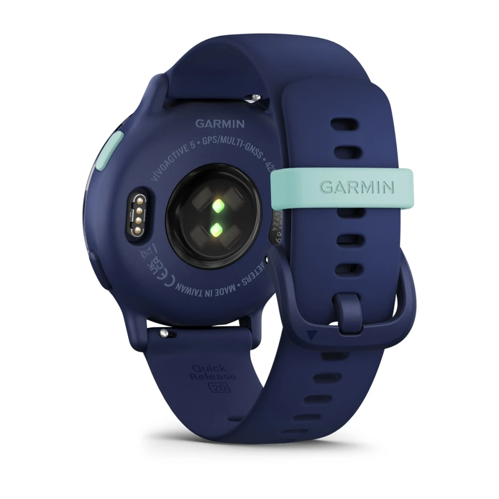 Vivoactive 5 Metallic Navy Aluminum Bezel with Navy Case and Silicone Band — фото 7