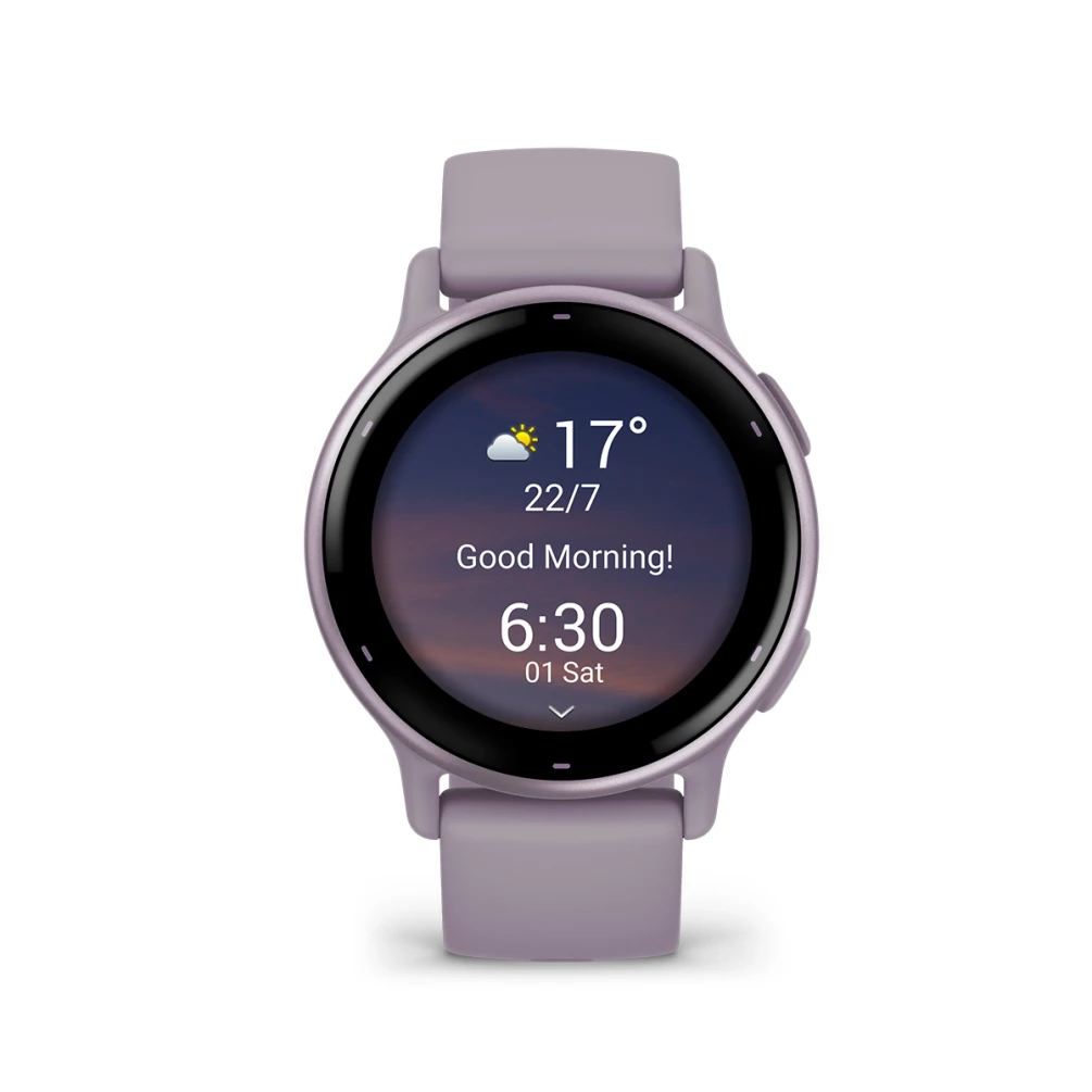 Vivoactive 5 Metallic Orchid Aluminum Bezel with Orchid Case and Silicone Band — фото 4