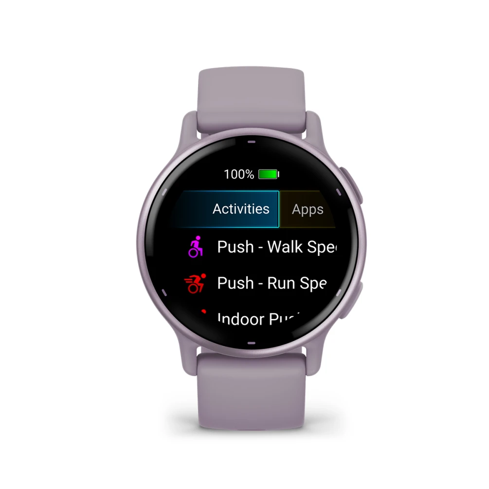 Vivoactive 5 Metallic Orchid Aluminum Bezel with Orchid Case and Silicone Band — фото 6