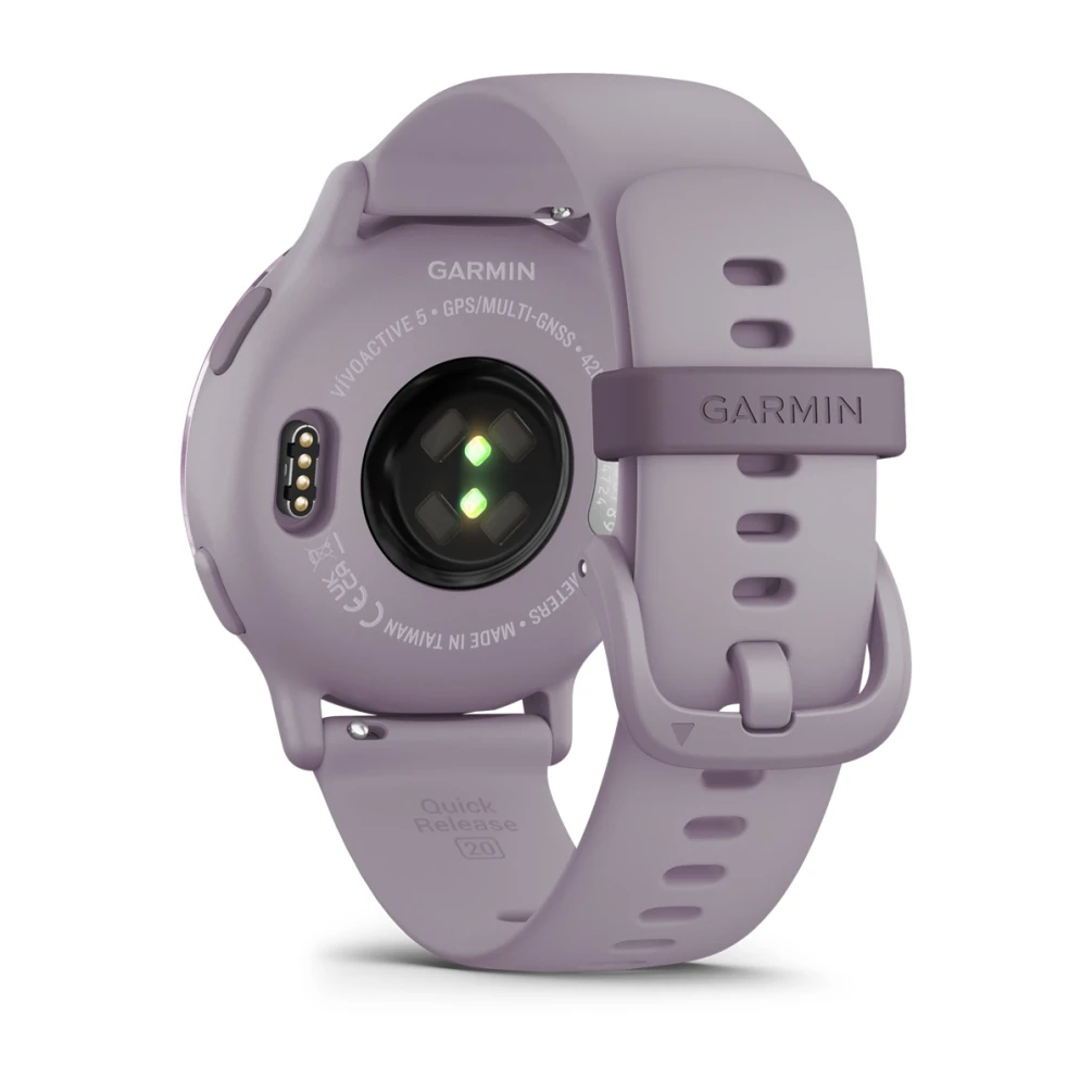 Vivoactive 5 Metallic Orchid Aluminum Bezel with Orchid Case and Silicone Band — фото 7