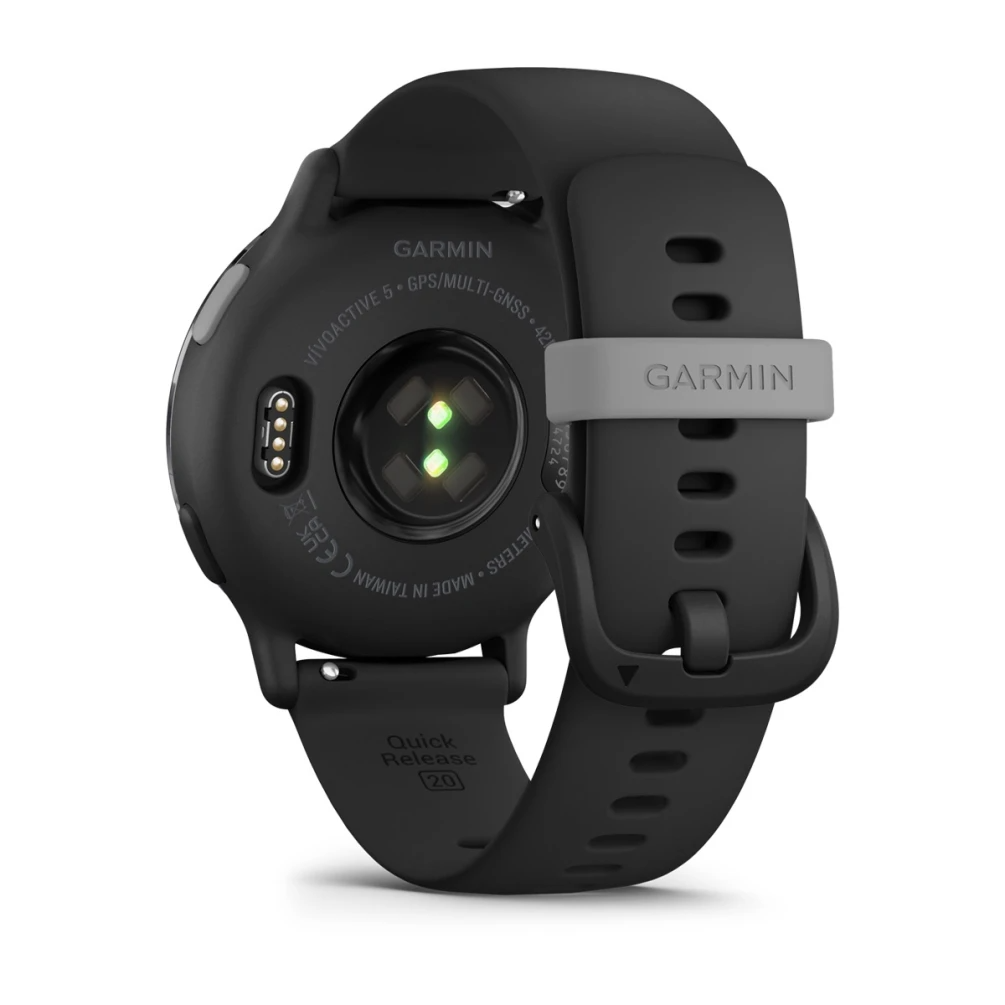 Vivoactive 5 Slate Aluminum Bezel with Black Case and Silicone Band — фото 4