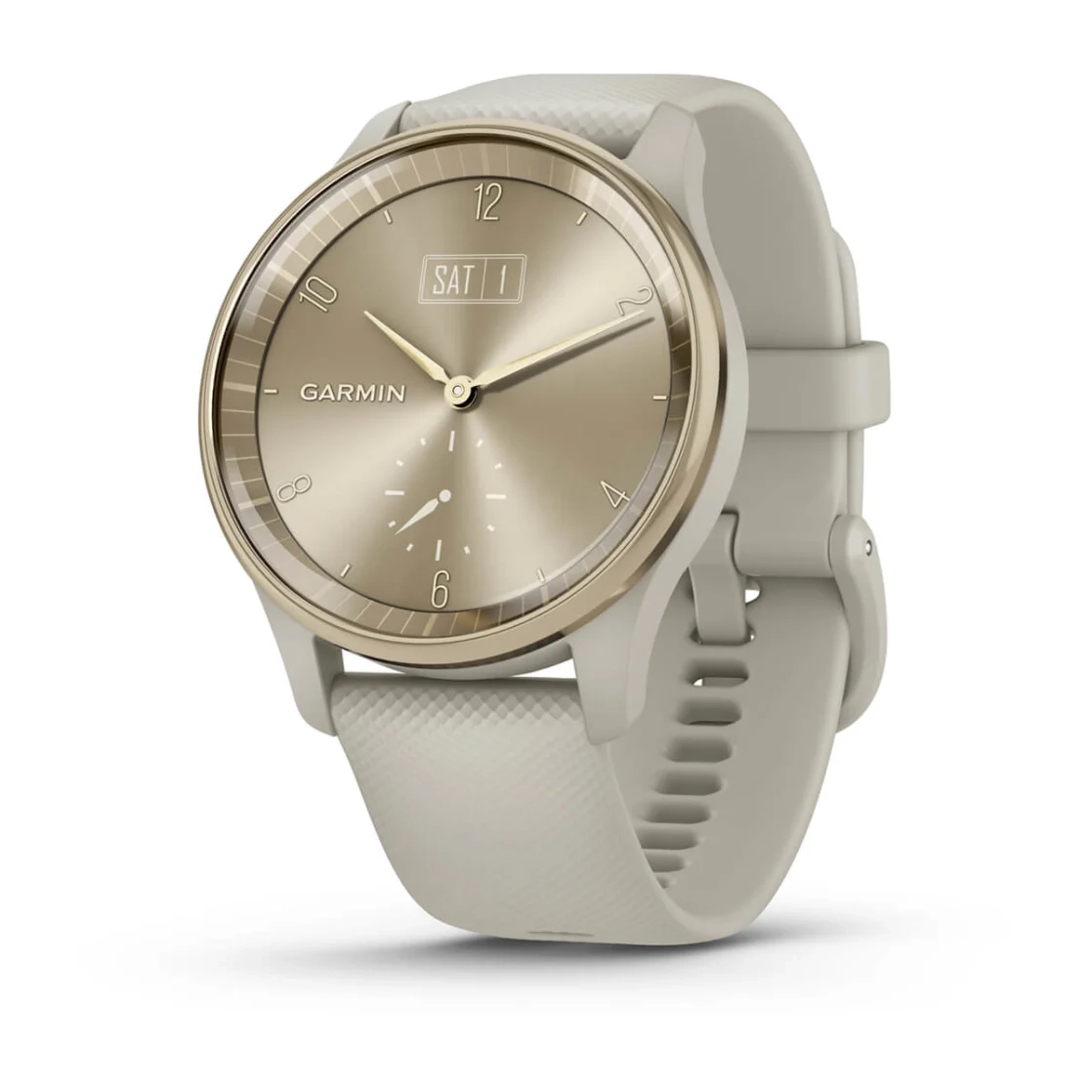 Vivomove Trend Cream Gold Stainless Steel Bezel with French Grey Case and Silicone Band
