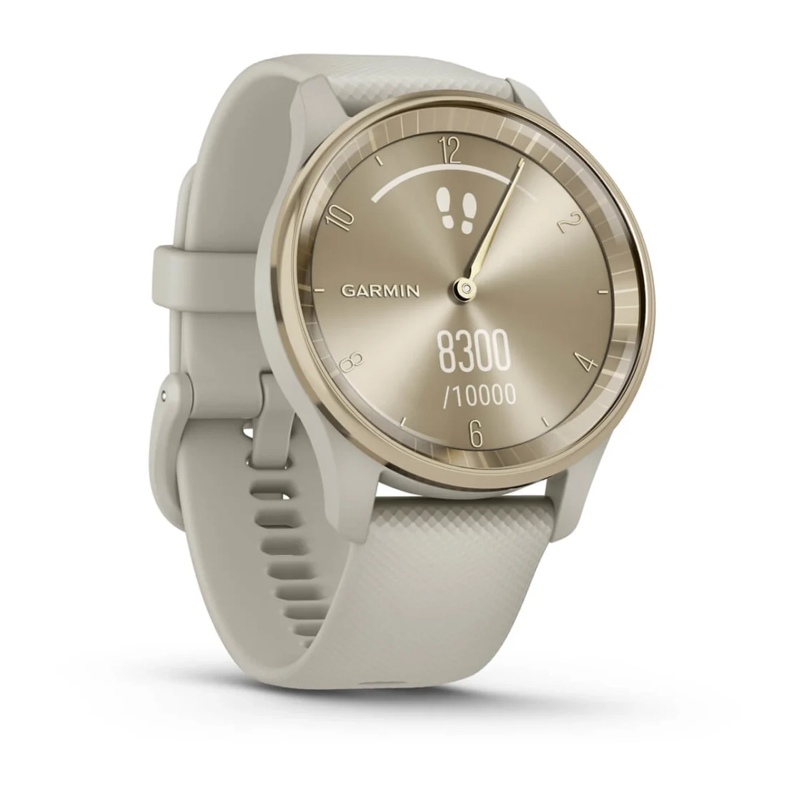 Vivomove Trend Cream Gold Stainless Steel Bezel with French Grey Case and Silicone Band — фото 3