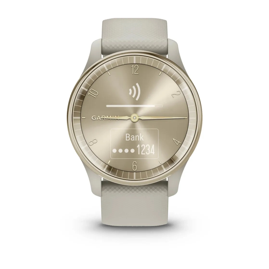 Vivomove Trend Cream Gold Stainless Steel Bezel with French Grey Case and Silicone Band — фото 4