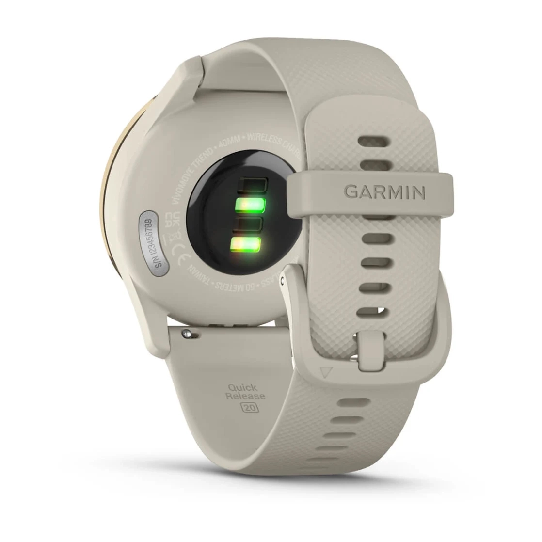Vivomove Trend Cream Gold Stainless Steel Bezel with French Grey Case and Silicone Band — фото 6