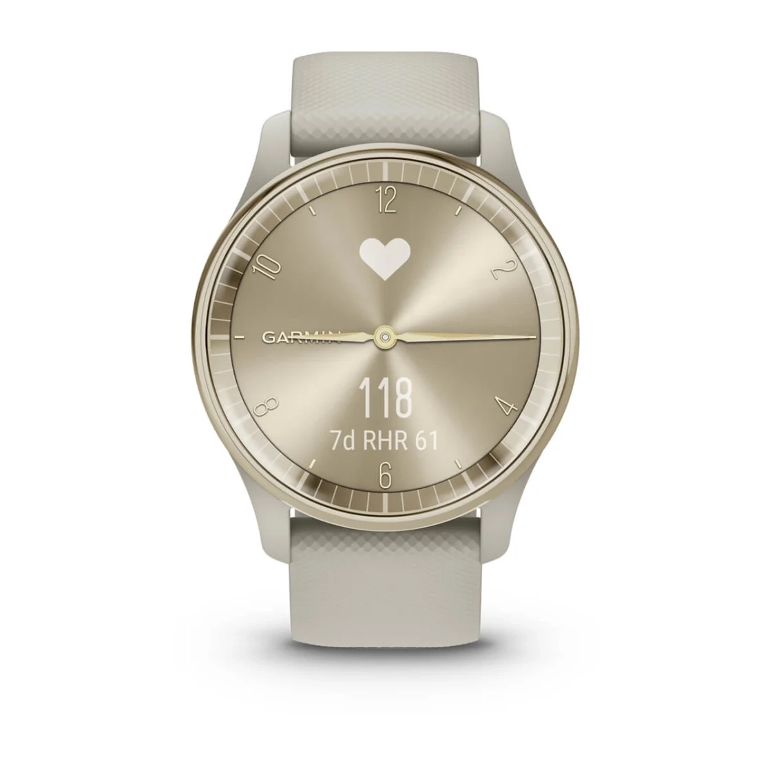 Vivomove Trend Cream Gold Stainless Steel Bezel with French Grey Case and Silicone Band — фото 7