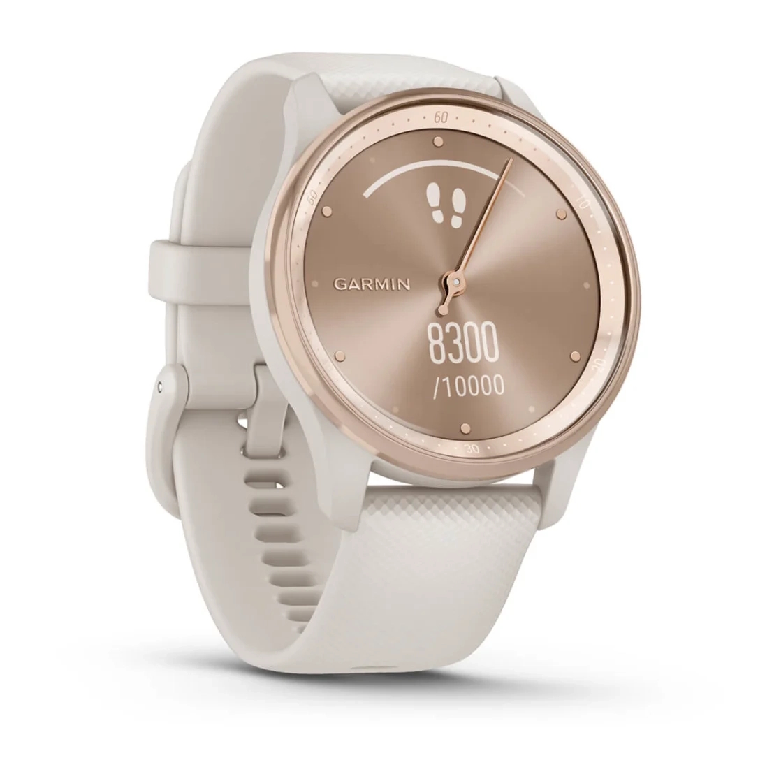 Vivomove Trend Peach Gold Stainless Steel Bezel with Ivory Case and Silicone Band — фото 3
